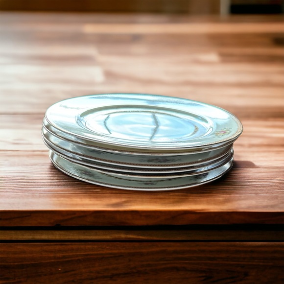 Meito China, Japan, Nassau Bread & Butter, Dessert Plates, Floral /Gold, set 6 - Picture 2 of 10